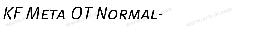 KF Meta OT Normal字体转换